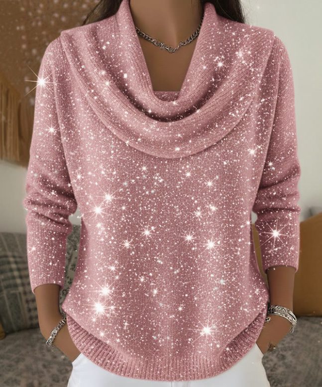 Alternative view of Sparkling Starry Sky Long Sleeved Sweater