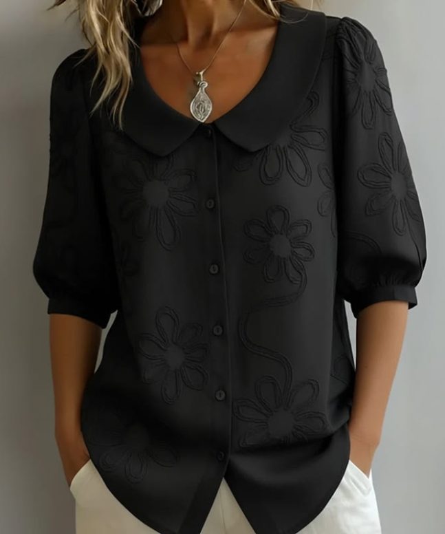 Alternative view of Casual Floral Print Half-sleeve Shirt