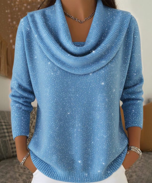 Sparkling Starry Sky Long Sleeved Sweater - Image 7